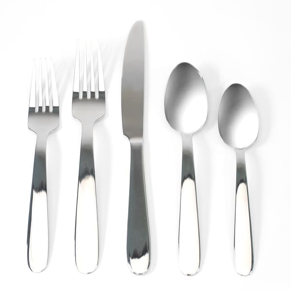 Cambridge Barcelona White 20 piece Flatware Set