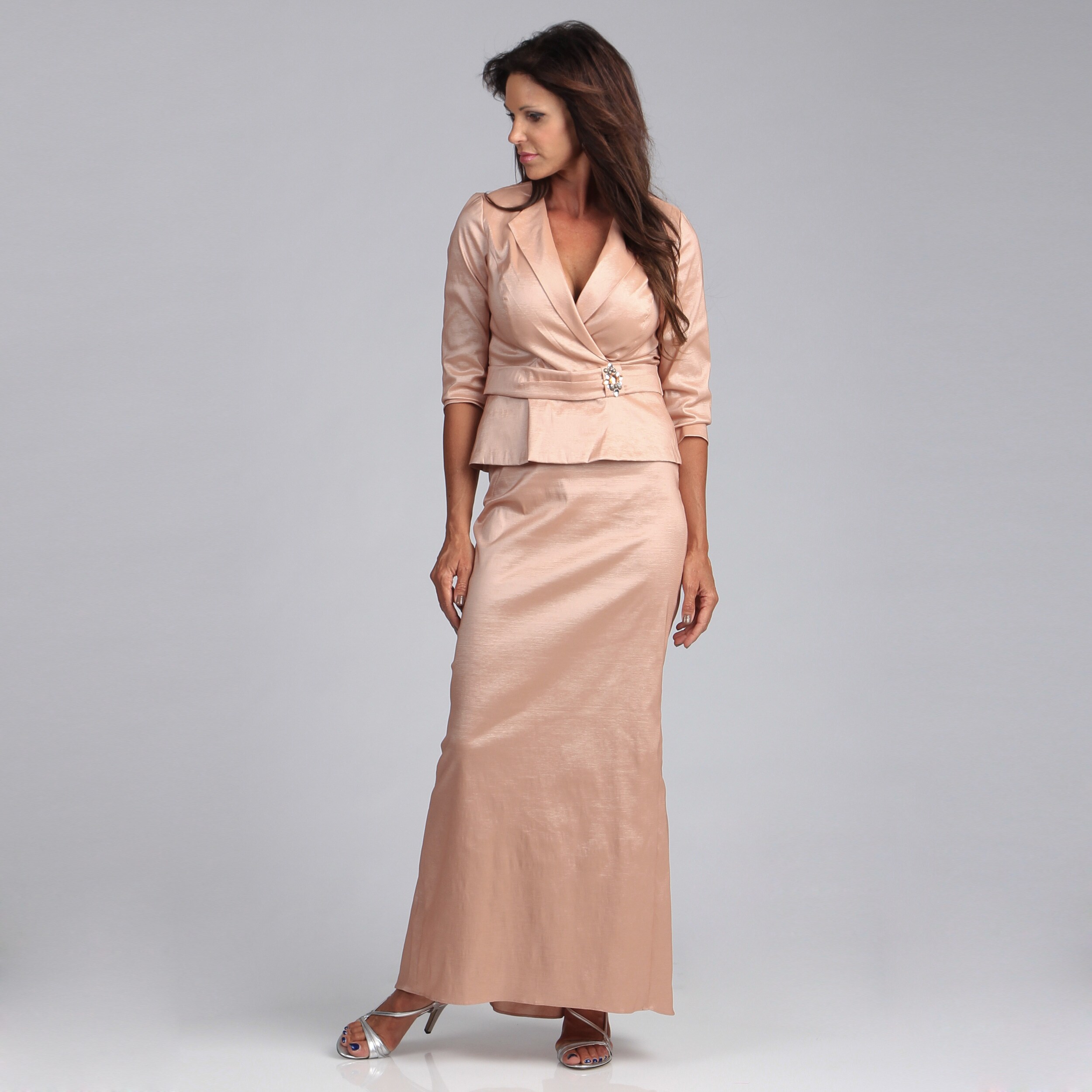 alex evenings long taffeta skirt