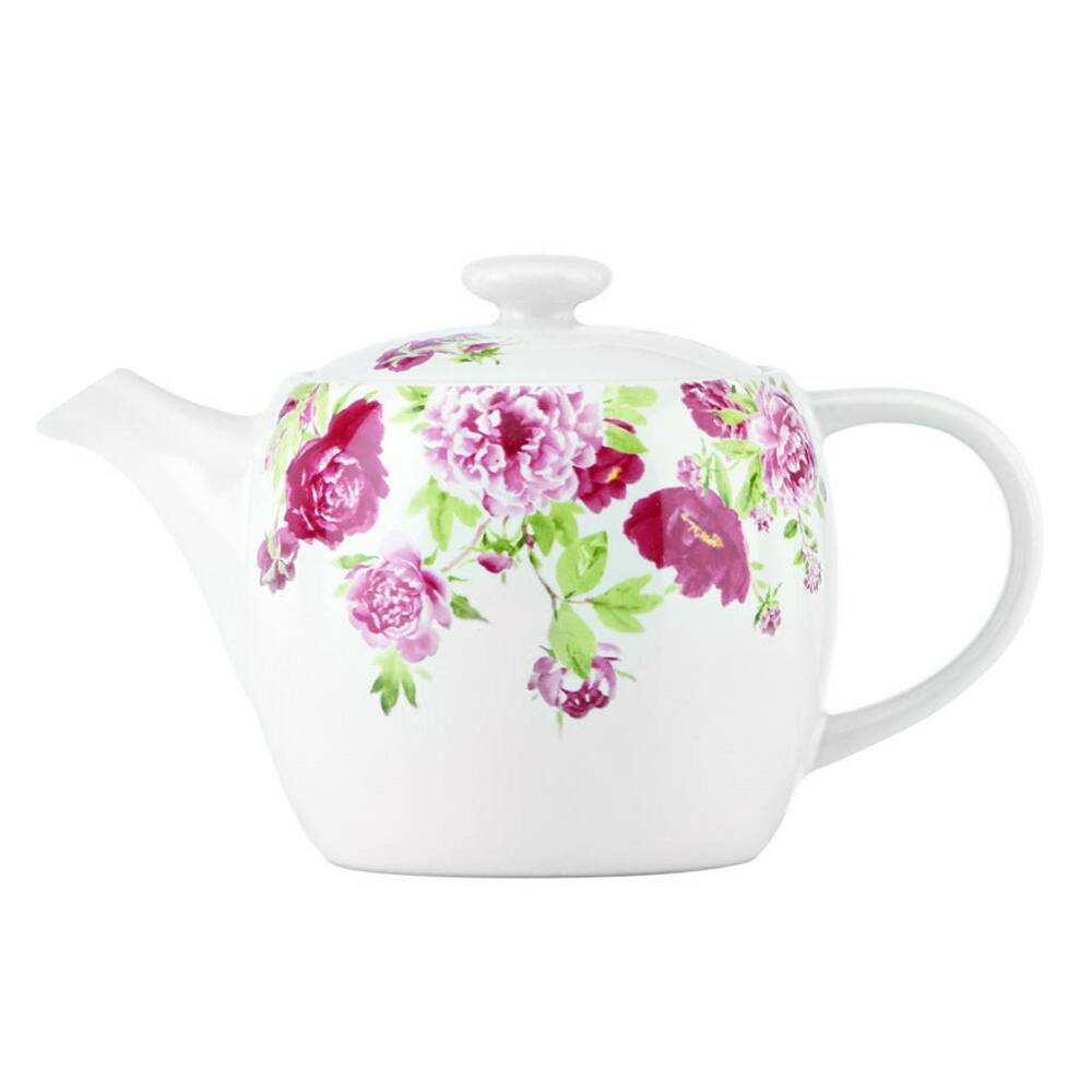kathy ireland Home Blossoming Rose Teapot by Gorham
