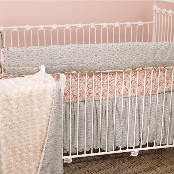 Cotton Tale Tea Party Front Rail Cover Up Crib Bedding Set Cotton Tale Bedding Sets