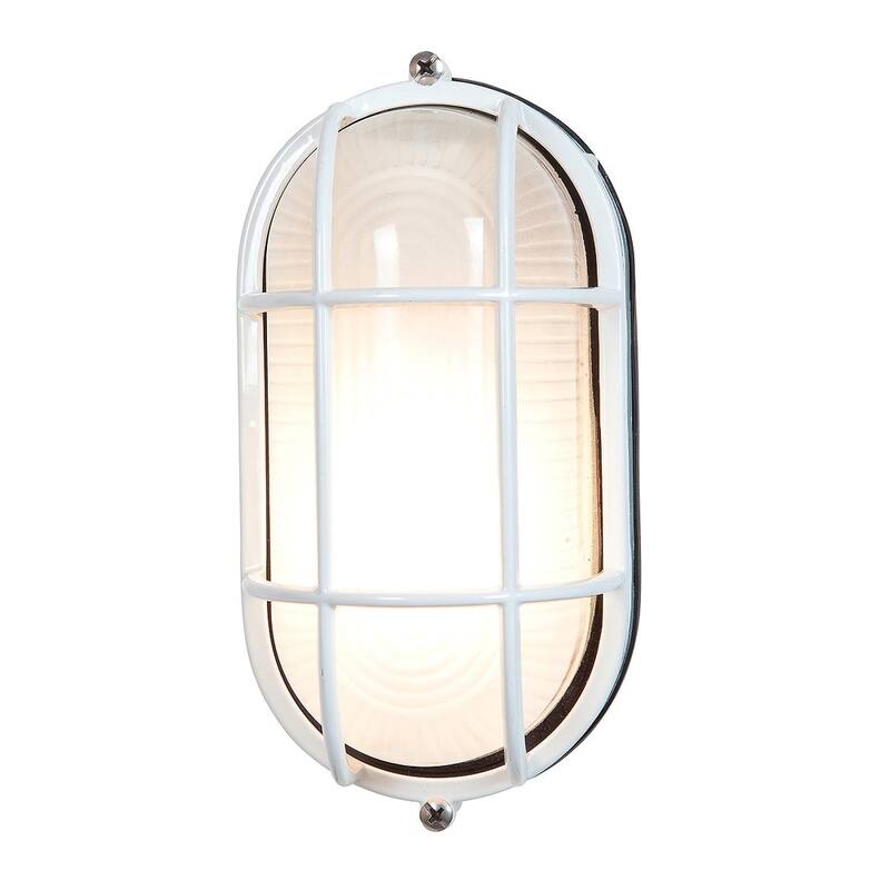 Access Nauticus 1-light White Wet Location 8-inch ADA Bulkhead