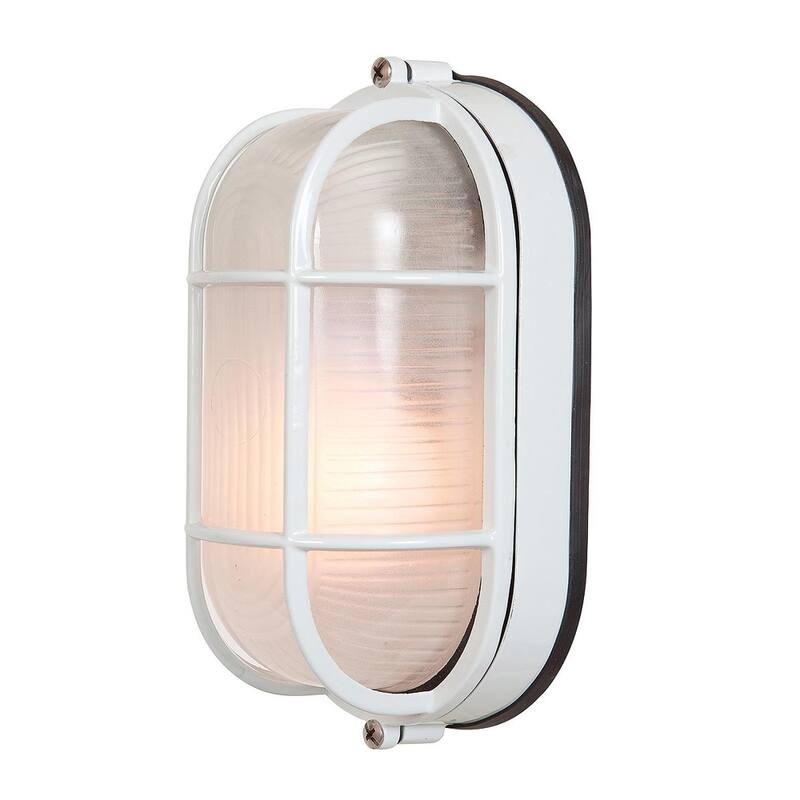 Access Nauticus 1-light White Wet Location 8-inch ADA Bulkhead