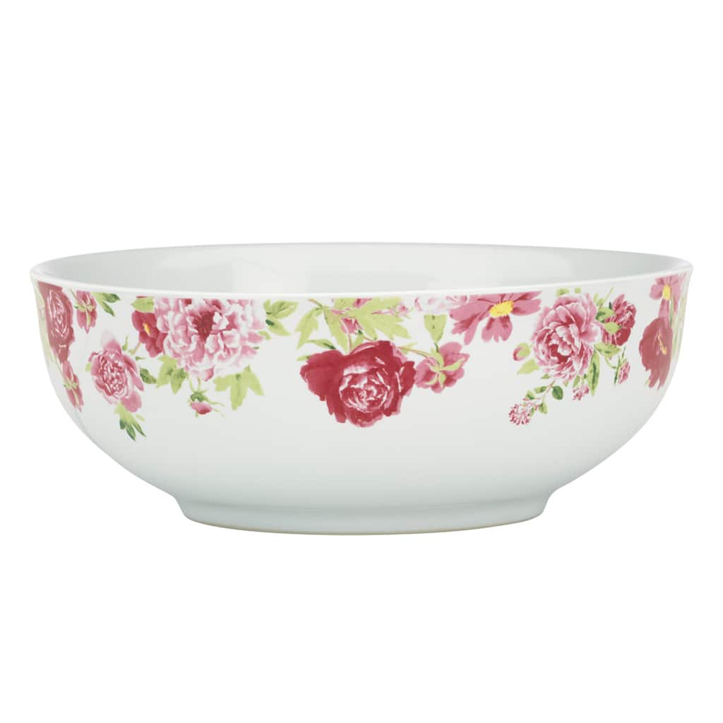kathy ireland Home Blossoming Rose Vegetable Bowl by Gorham