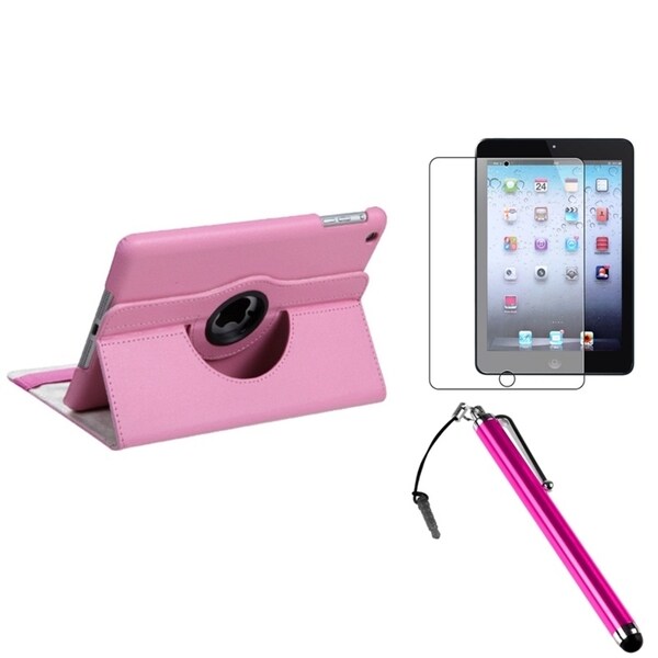 BasAcc Pink Case/ Stylus/ Screen Protector for Apple iPad Mini