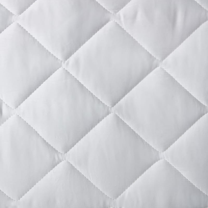 DOWNLITE 300 Thread Count Premium Cotton Waterproof Mattress Pad - White