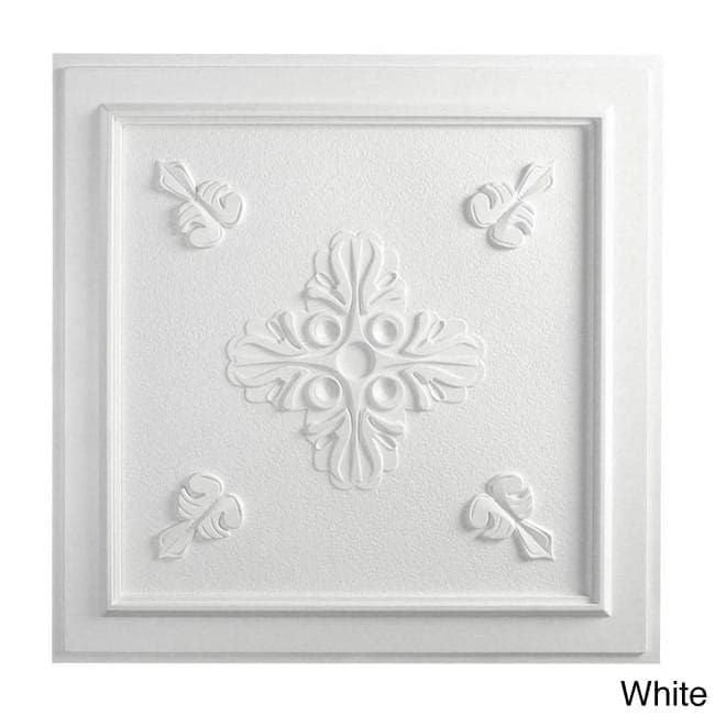 Veranda Ceiling Tile (10 tiles) White 24 x 24