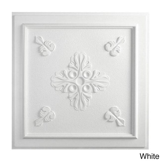 Veranda Ceiling Tile (10 tiles) - White