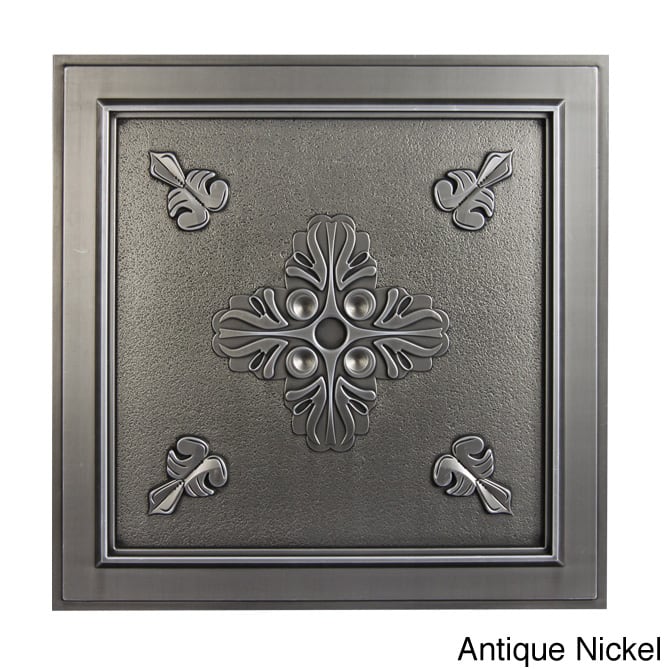 Veranda Ceiling Tile (10 tiles) - Antique Nickel