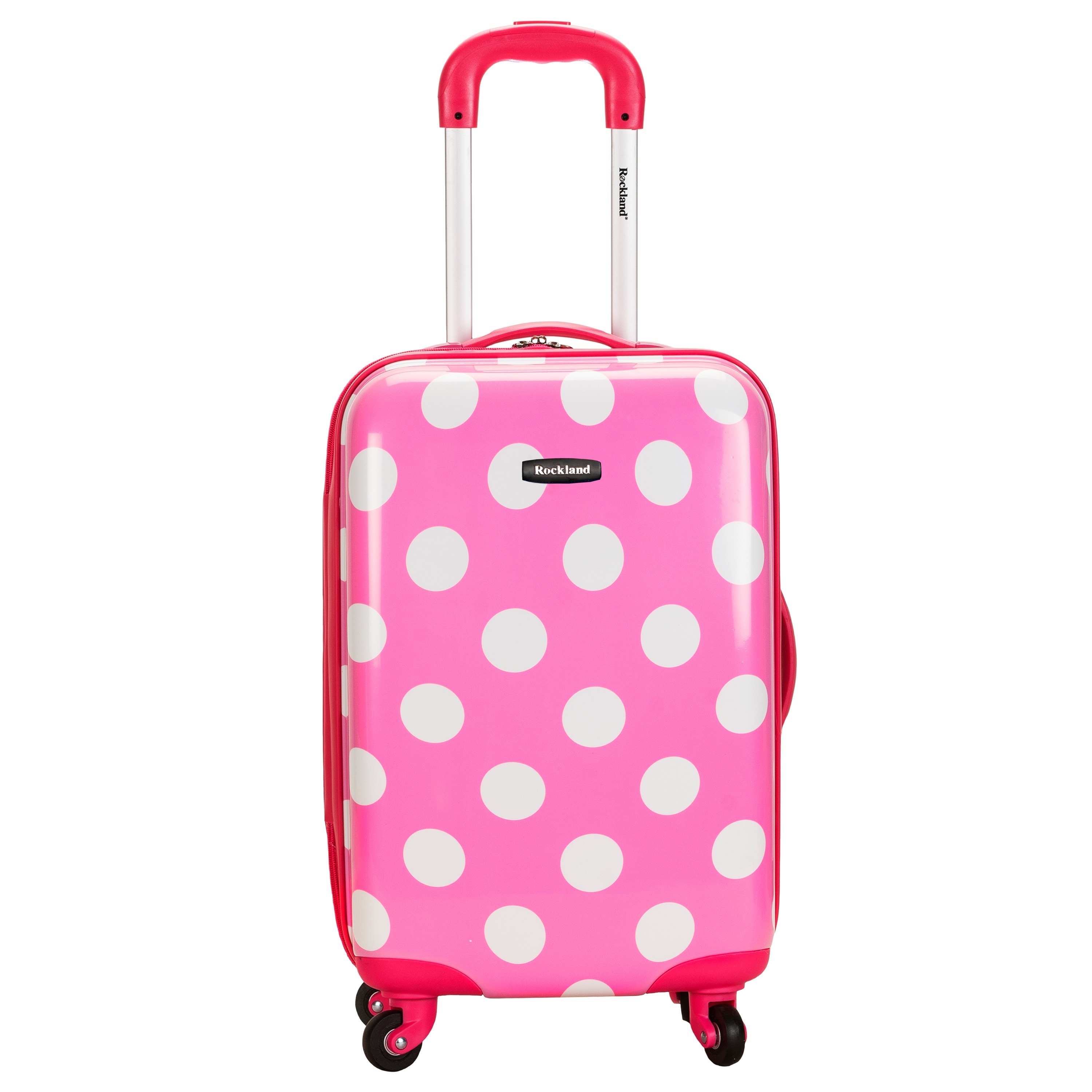 rockland polka dot luggage