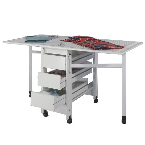 Sewing Rite White 97 Model 3 Storage Drawer For Cutting/ Craft Table