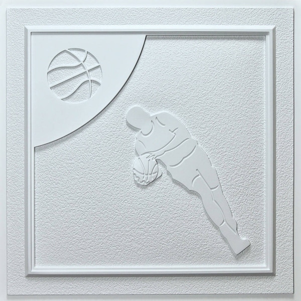 Udecor Basketball White 24 Inch Ceiling Tiles Pack Of 10 Free Udecor Basketball White 24 Inch Ceiling Tiles Pack Of 10 Free Shipping Today 15504376
