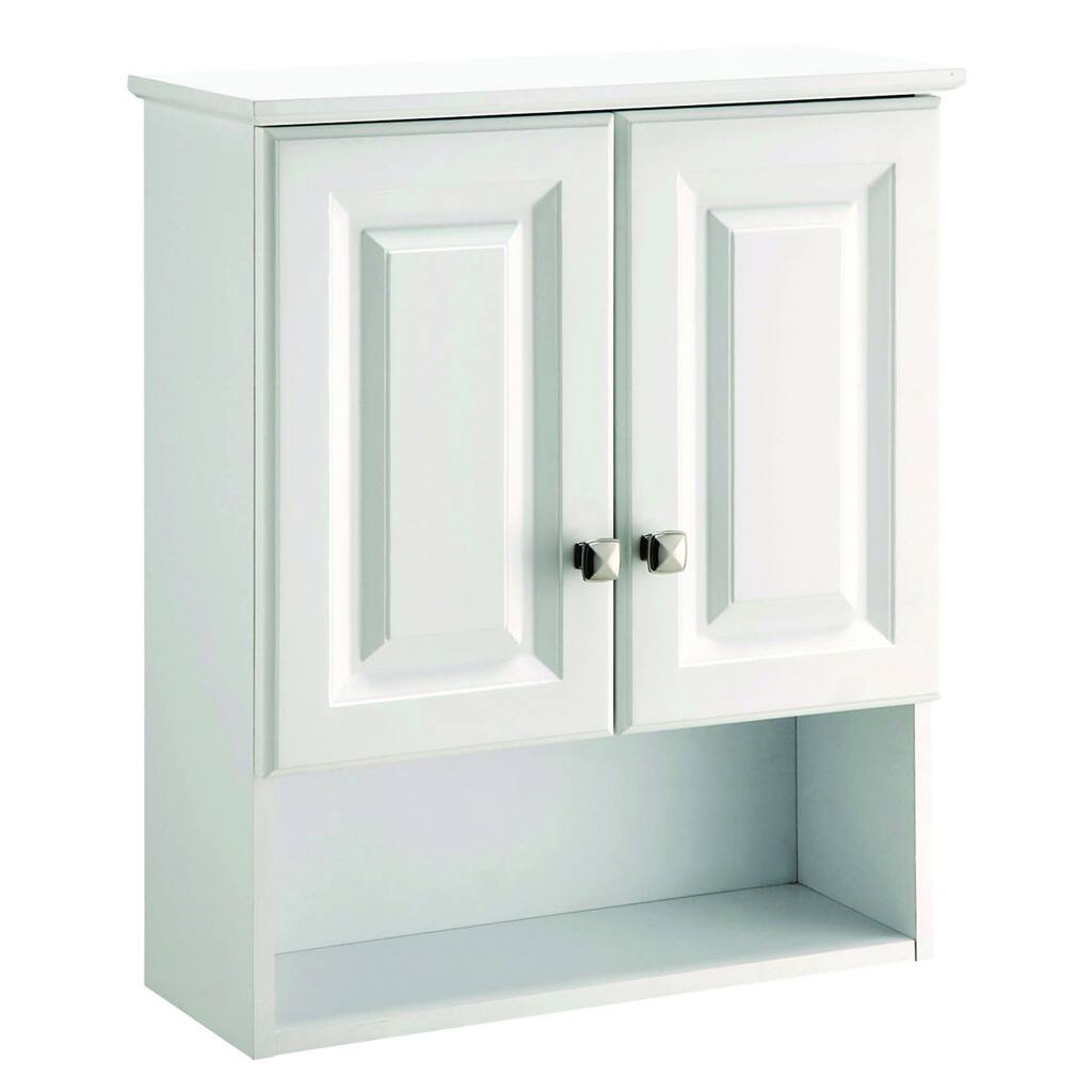 Design House 531715 Wyndham White Semi-gloss Bathroom Wall Cabinet