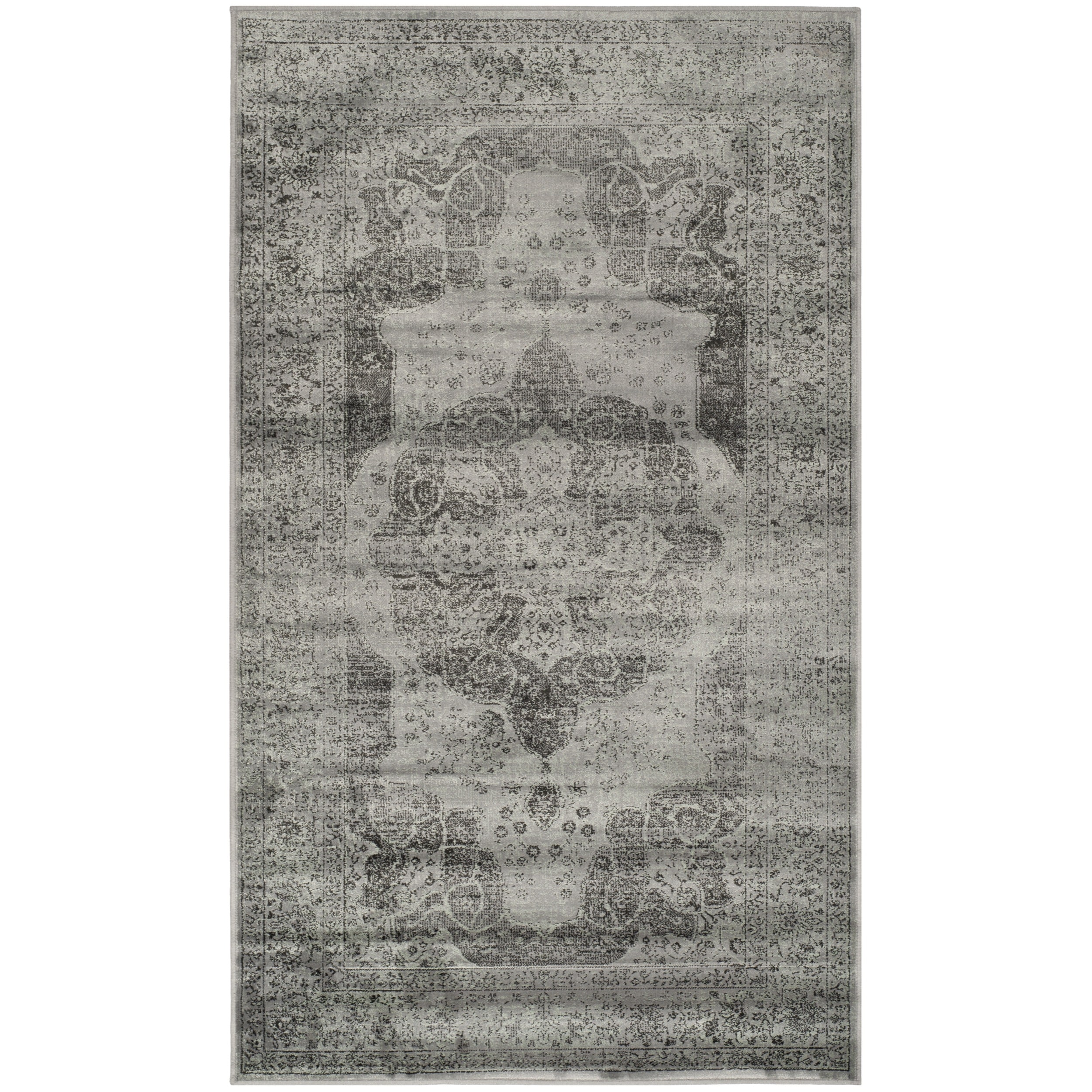 Safavieh Vintage Grey Viscose Rug (3 X 5)