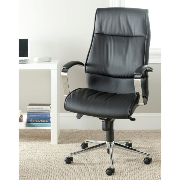 Shop Safavieh Fernando Black Desk Chair 26 X 26 8 X 47 2