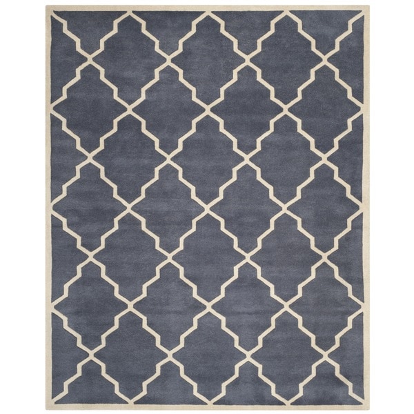 Safavieh Handmade Moroccan Chatham Grey Wool Rug - 8' x 10'