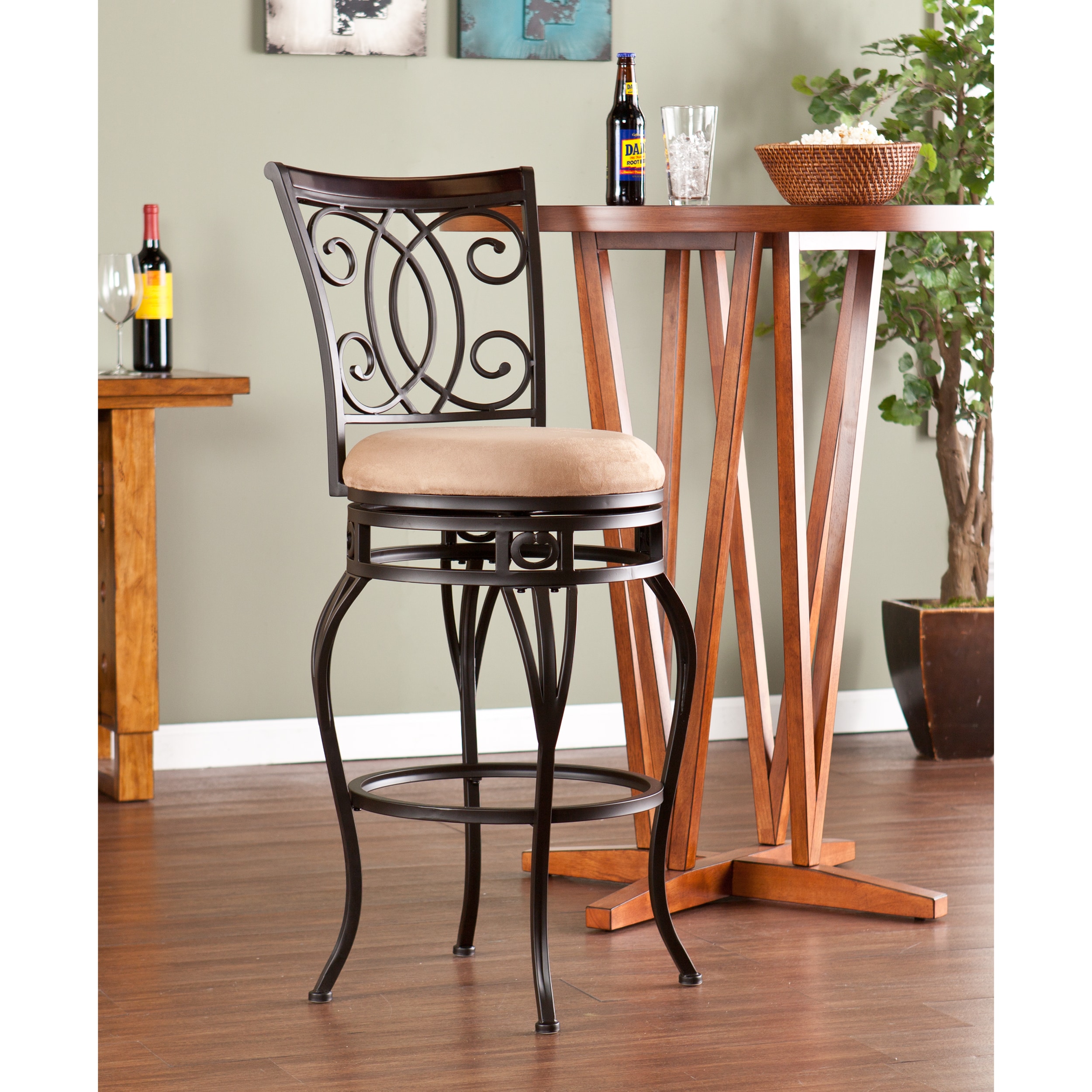 Upton Home Robleda Swivel Bar Stool