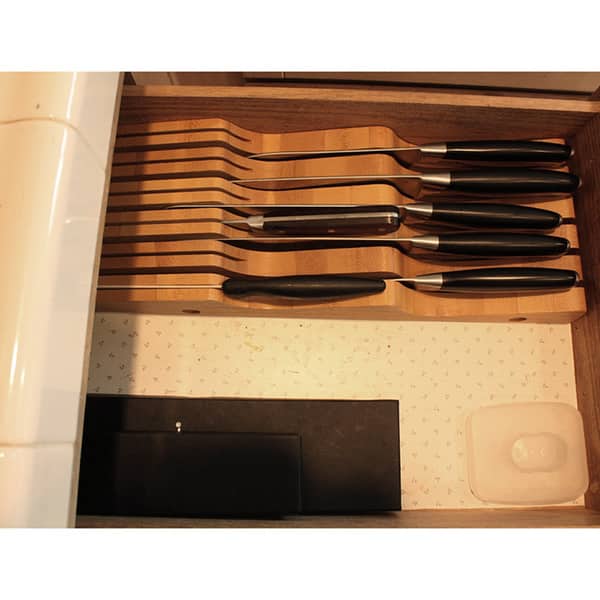 Shop Cook N Home Bamboo 11 Slot In Drawer Knife Storage Block