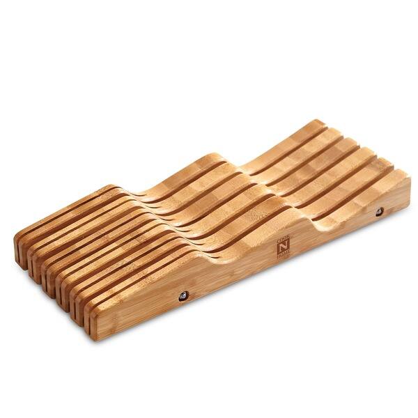 Shop Cook N Home Bamboo 11 Slot In Drawer Knife Storage Block