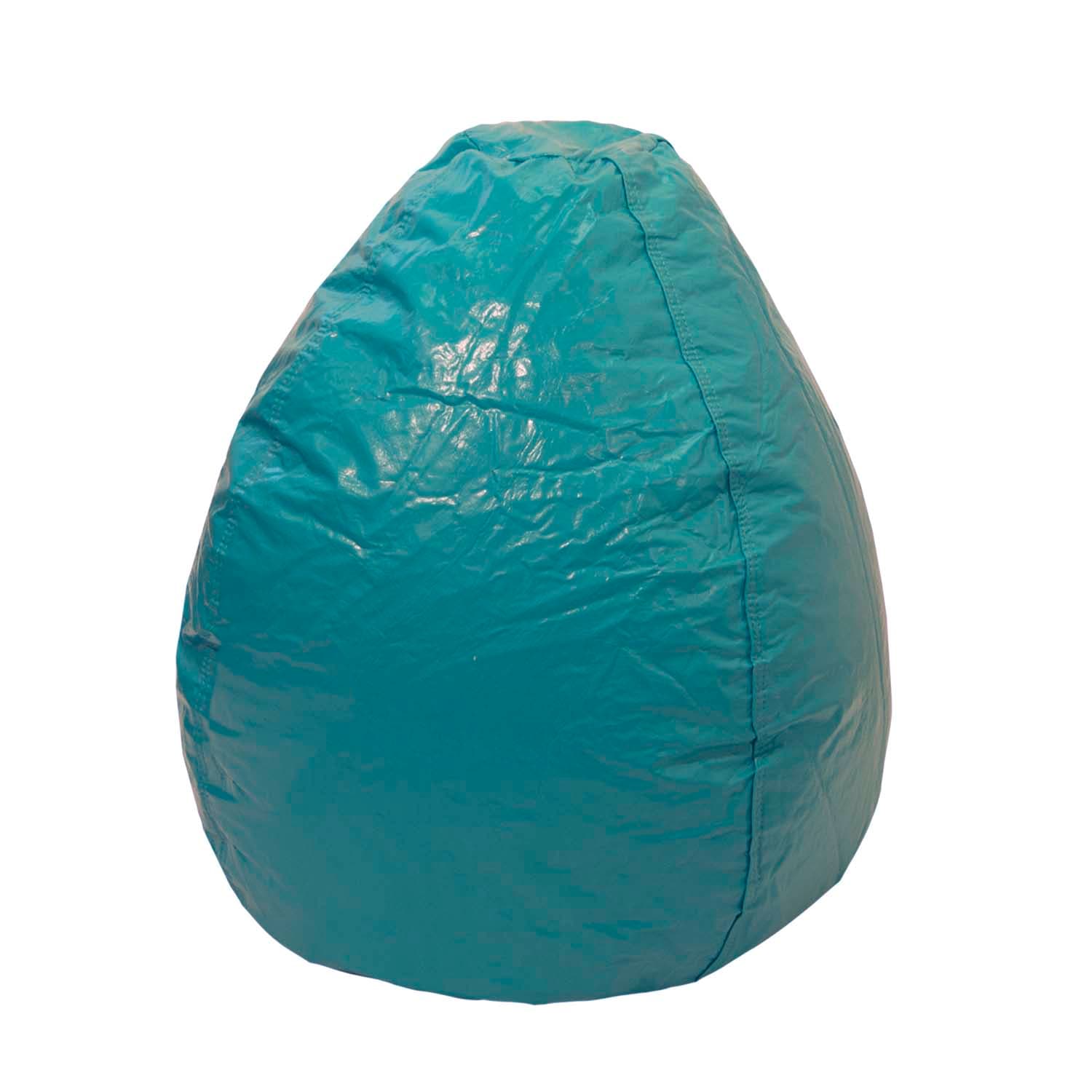 Wet Look Vinyl Teal Bean Bag