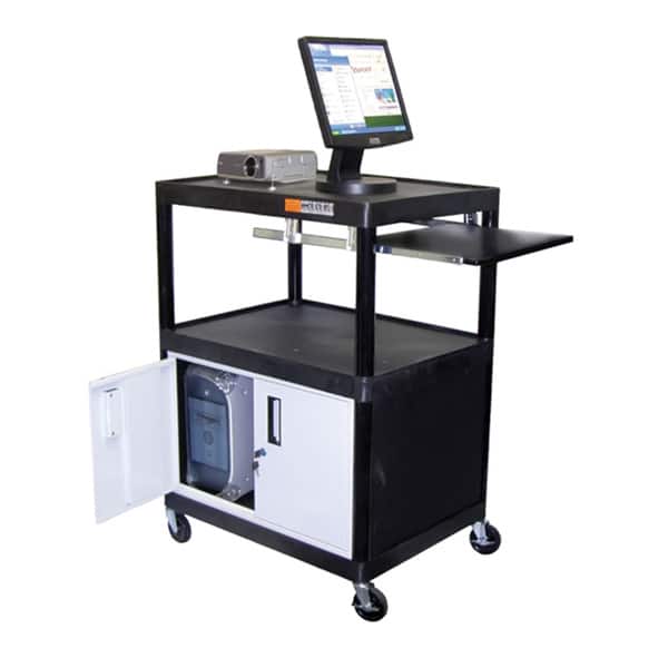 Shop Mobile Stand Up Heavy Duty Presentation Av Cart With Lockable