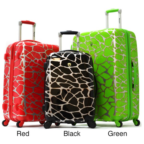 Shop Olympia 'Zululand' 3piece Hardside Spinner Luggage Set Free