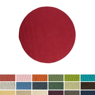 slide 1 of 1, Havenside Home Rodanthe Round Reversible Indoor/ Outdoor Area Rug (8' x 8')