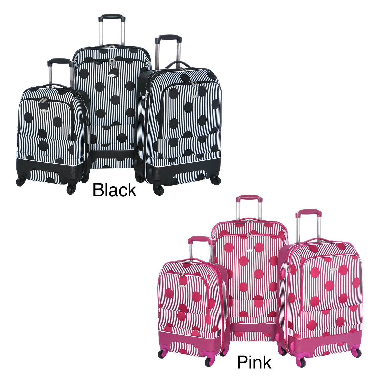 Shop Olympia 'Madrid' 3piece Hybrid Spinner Luggage Set Free Shipping Today