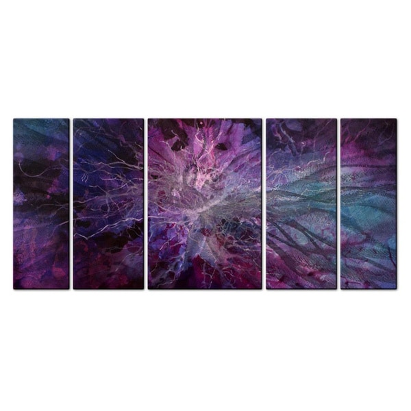 Overstock Wall Art michael lang 'violet universe' metal wall art - free shipping Overstock Wall Art michael lang 'violet universe' metal wall art - free shipping