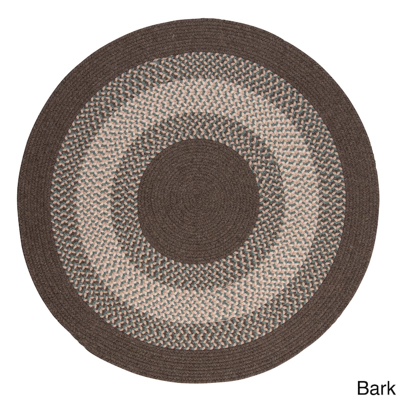 Colonial Mills Cozy Cabin Braided Reversible Indoor Area Rug - 6' x 6' Round - Bark