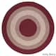 Colonial Mills Cozy Cabin Braided Reversible Indoor Area Rug - 8' x 8' Round - Holly Berry
