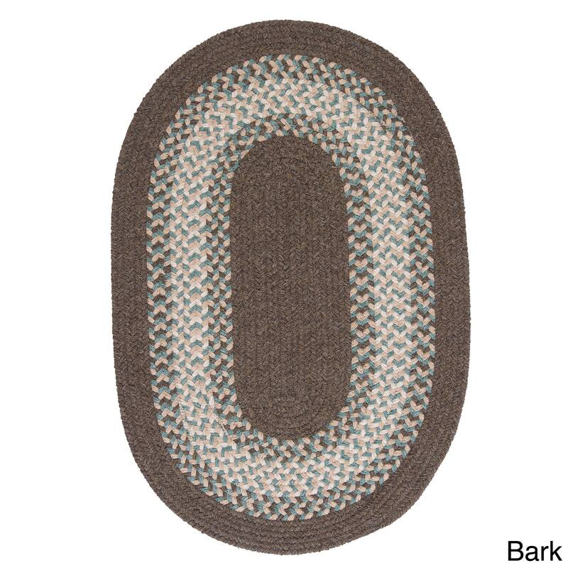Colonial Mills Cozy Cabin Braided Reversible Indoor Area Rug - 6' x 9' Oval - Bark