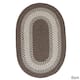 Colonial Mills Cozy Cabin Braided Reversible Indoor Area Rug - 5' x 7' Oval - Bark