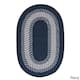Colonial Mills Cozy Cabin Braided Reversible Indoor Area Rug - 3' x 5' Oval - Navy