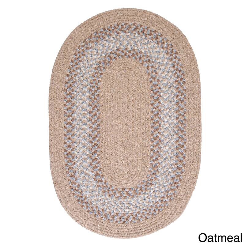 Colonial Mills Cozy Cabin Braided Reversible Indoor Area Rug - 6' x 9' Oval - Oatmeal