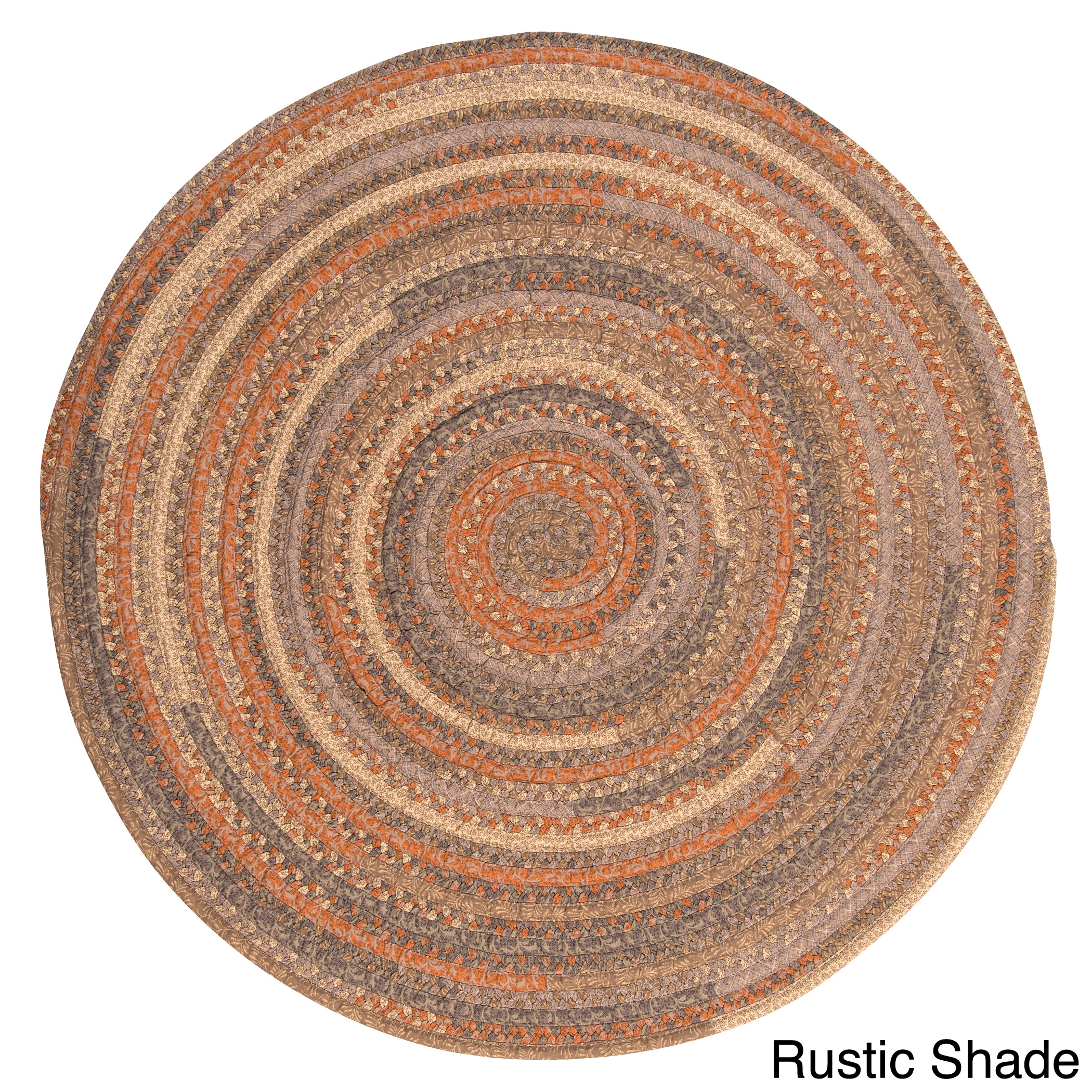 Perfect Stitch Multicolor Braided Cotton blend Rug (8 Round)