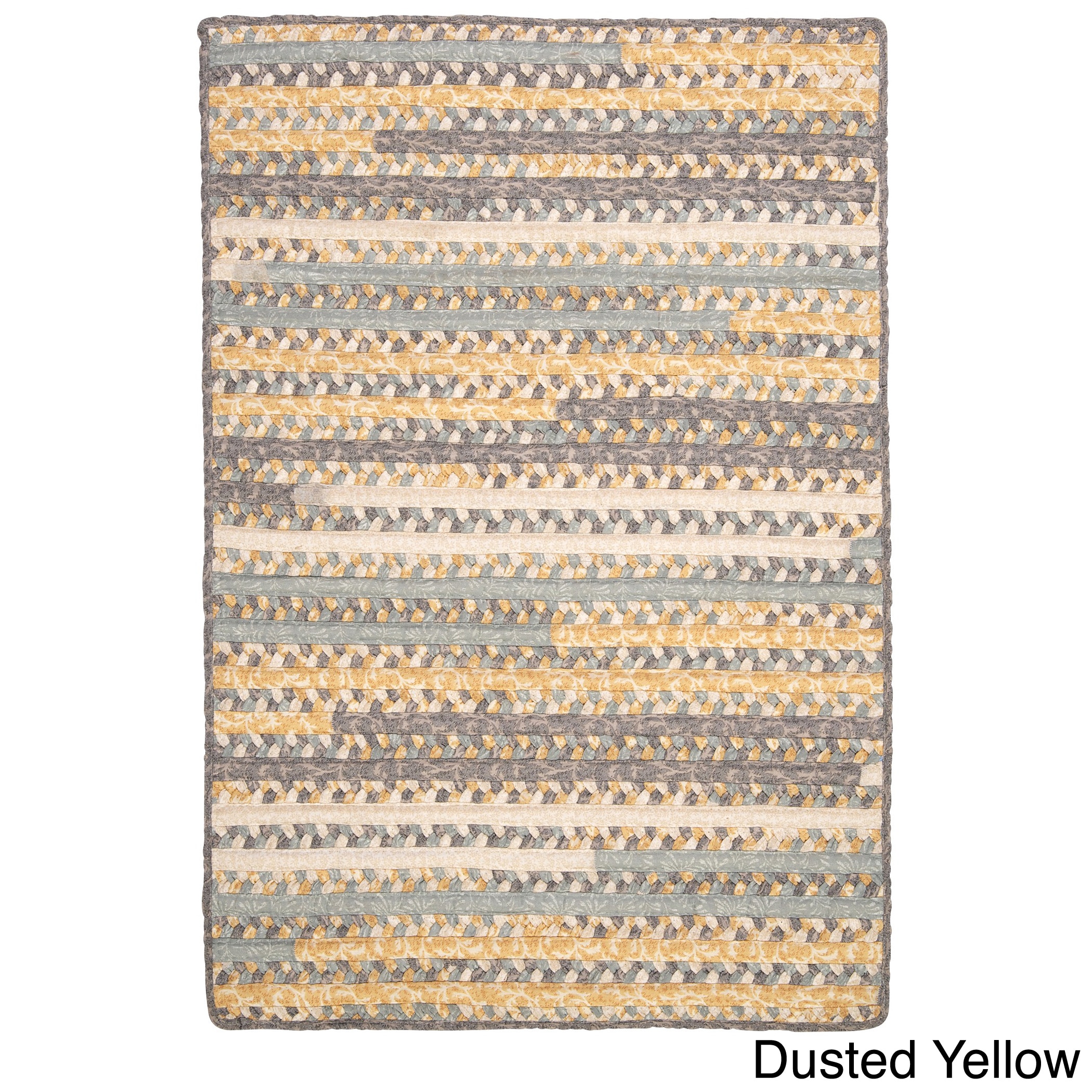 Perfect Stitch Multicolor Braided Cotton blend Rug (2 X 3)