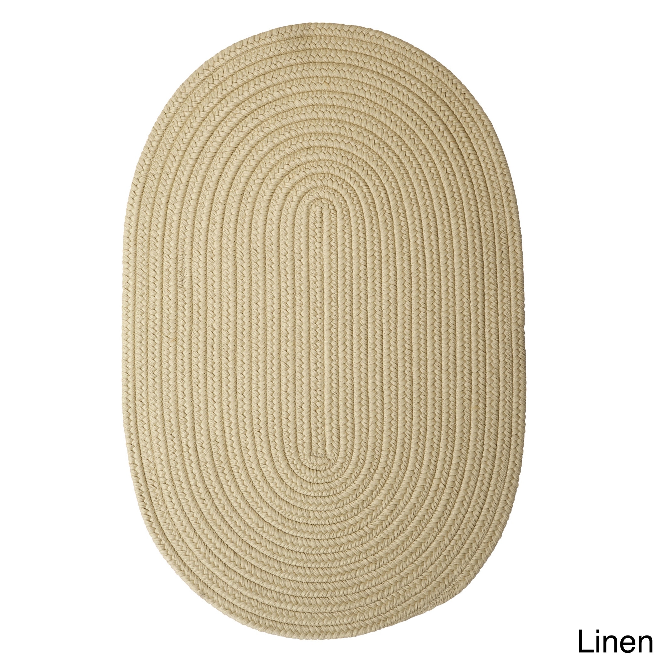 Anywhere Solid Braided Rug (3 X 5 Oval)