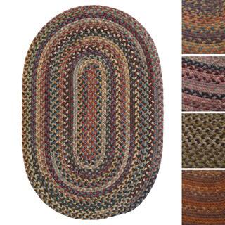Oval Rugs Area For Less Pine Canopy Tonto Multicolored Braided Reversible Wool Rug 4 X