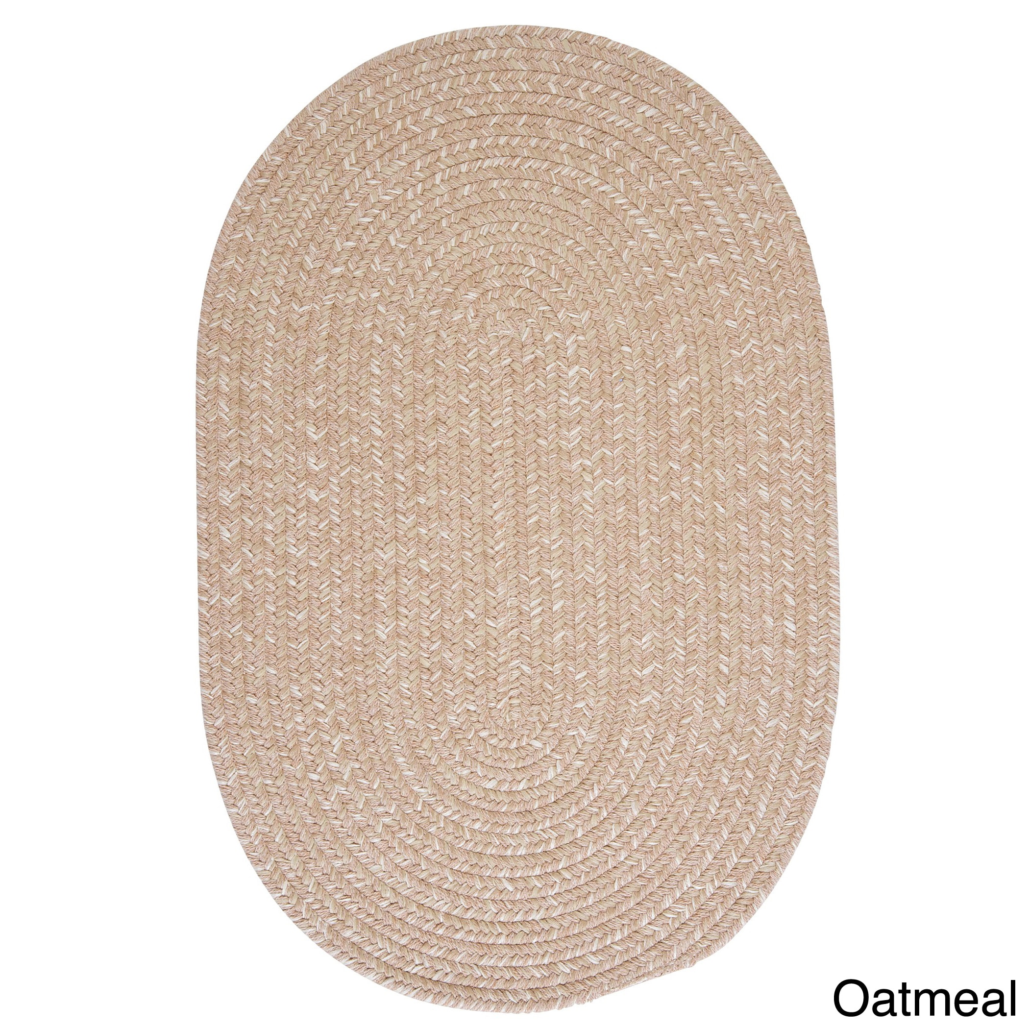 Urban Wool Blend Flat Braided Rug (2 X 3 Oval)