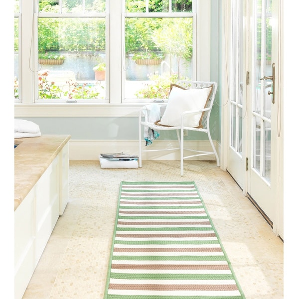 Striped Out Indoor/Outdoor Braided Reversible Rug USA MADE - 5' x 7'
