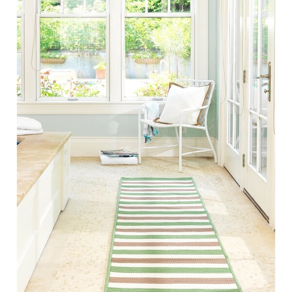 Striped Out Indoor/Outdoor Braided Reversible Rug USA MADE - 8' x 10'