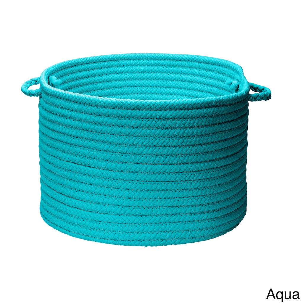 Solid Poly Woven 18-inch Utility Basket