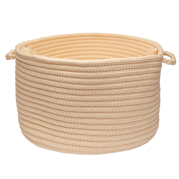 Solid Poly Woven 18-inch Utility Basket