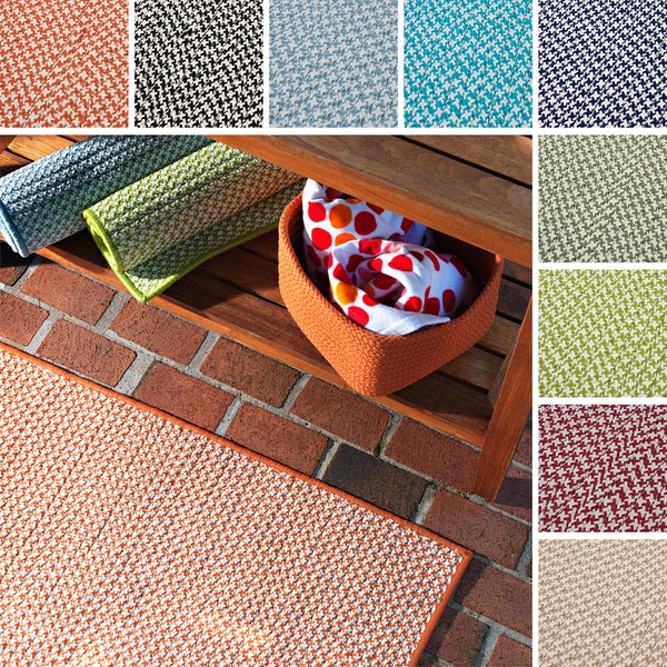 Crisscross Indoor/ Outdoor Area Rug (2' x 8') - 2' x 8' Runner