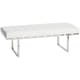 preview thumbnail 2 of 13, Strick & Bolton Andalucia Off-white and Stainless Steel Modern Leather Button-tufted Bench