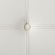 preview thumbnail 11 of 13, Strick & Bolton Andalucia Off-white and Stainless Steel Modern Leather Button-tufted Bench