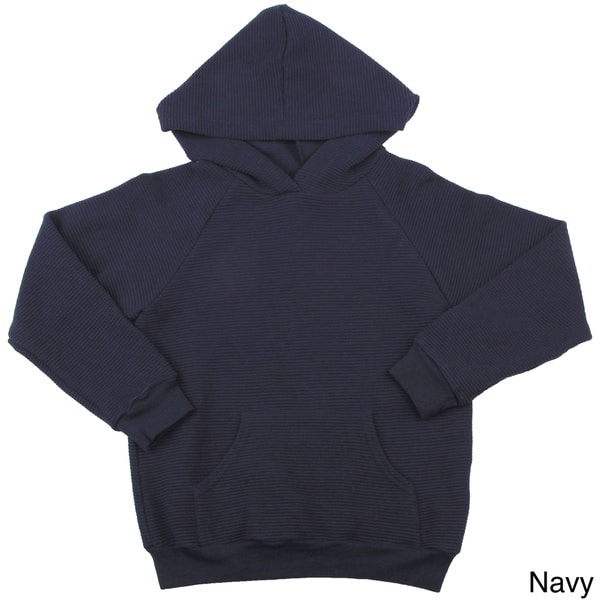 American Apparel Kids' Ottoman Rib Pullover Hoodie American Apparel Girls' Tops