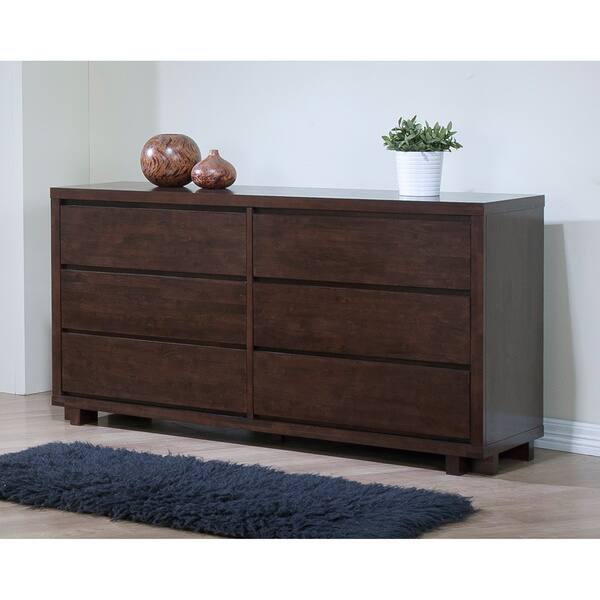 Shop Harvey Wenge 6 Drawer Bedroom Dresser Free Shipping Today