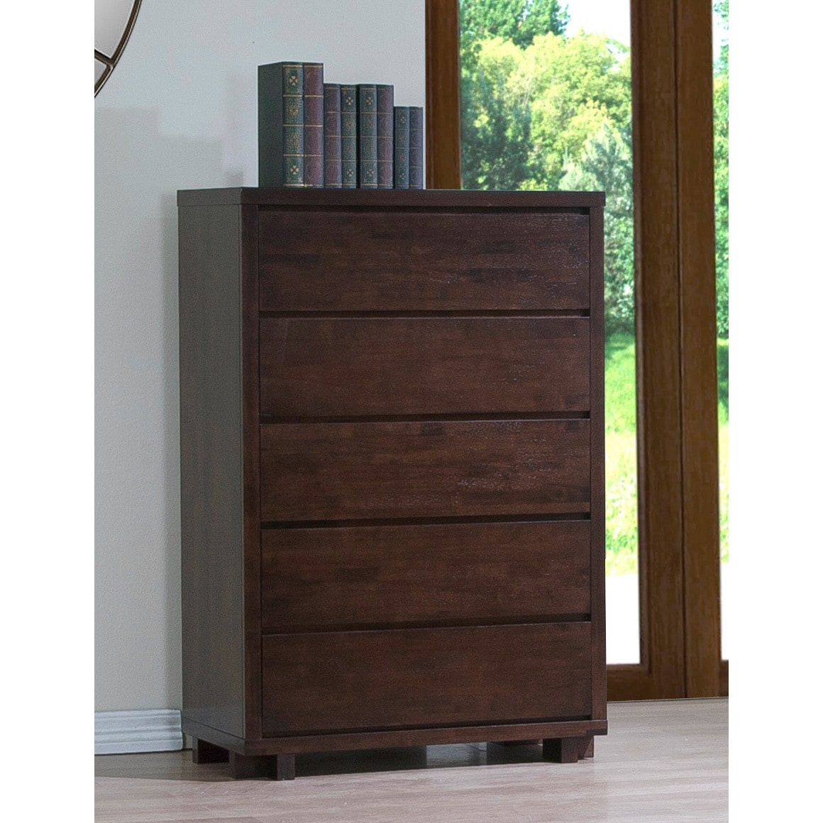 Tonics Harvey Wenge 5 drawer Chest Brown Size 5 drawer