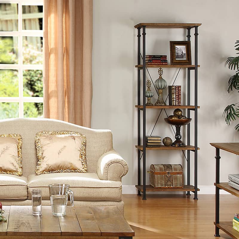 Myra Vintage Industrial Modern Rustic 3-piece TV Stand Set by iNSPIRE Q Classic